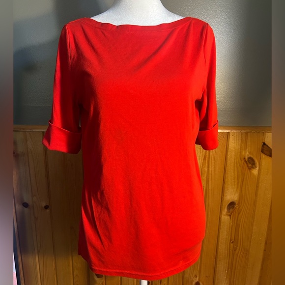 Ralph Lauren Tops - Ralph Lauren Bright Red Short Sleeve Tee